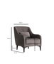 Atelier Del Sofa Astana - Sillón de orejas Antracita